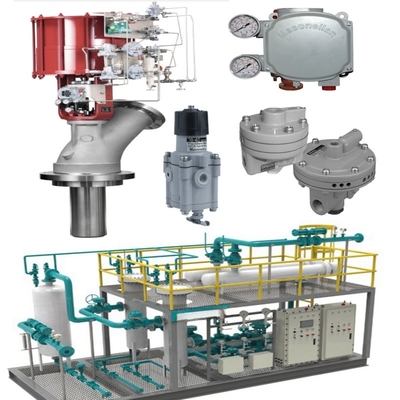 Válvula de controlo pneumática com sinal de controlo linear de 4-20 MA e ligação de flanges para a gama de pressões