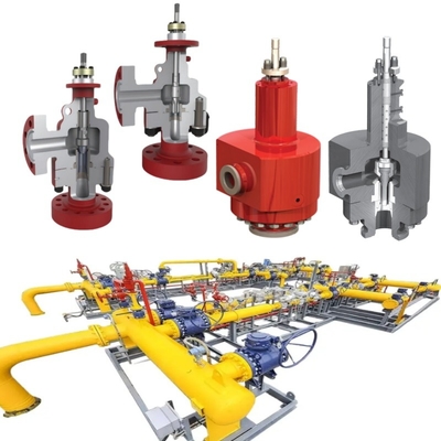 Válvula de controlo de flanges Samson PN1.6~42MPa ANSI 150~2500LB com assento cônico ou de anel DN15~DN600