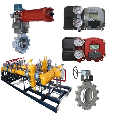Valve Switching Skid Masoneilan 33000 Válvula borboleta de aço inoxidável SVI1000 SVI II SVI3 Valve Positioner BR200 BR400 Amplificador