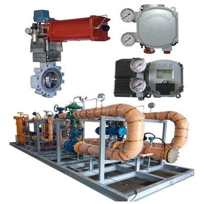 Valve Switching Skid Masoneilan 33000 Válvula borboleta de aço inoxidável SVI1000 SVI II SVI3 Valve Positioner BR200 BR400 Amplificador