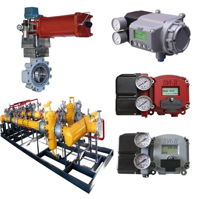 Valve Switching Skid Masoneilan 33000 Válvula borboleta de aço inoxidável SVI1000 SVI II SVI3 Valve Positioner BR200 BR400 Amplificador