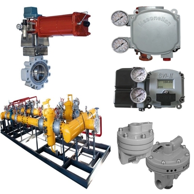 Valve Switching Skid Masoneilan 33000 Válvula borboleta de aço inoxidável SVI1000 SVI II SVI3 Valve Positioner BR200 BR400 Amplificador