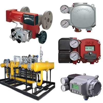 Valva de gás natural deslizando por Masoneilan 35002 válvula de controle tipo 35 atuador SVI1000/SVI2/SVI3 posicionador válvula solenoide ACSO