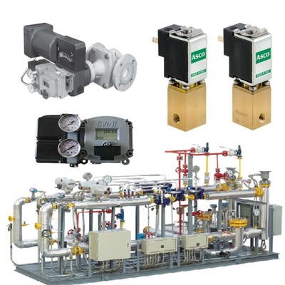 Slide da válvula de gás natural por Masoneilan 31000 válvula de controle SVI II AP SVI3 Valve Positioner ASCO Solenoide Valve Set