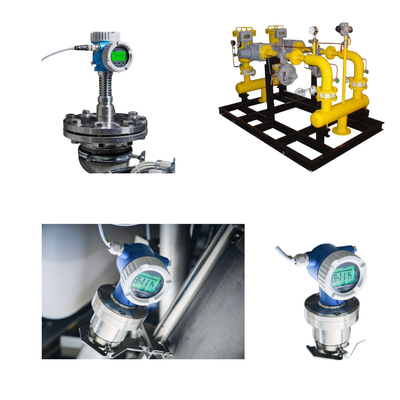 Instalação de deslizamento Ponto de não contacto Medida radiométrica do nível Endress + Hauser Gammapilot FMG50 Transmissor compacto