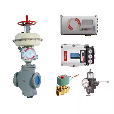 Válvula de controlo pneumática linear com válvula de flowserve LOGIX 3200MD 520MD DIGITAL HART VALVE POSITIONER