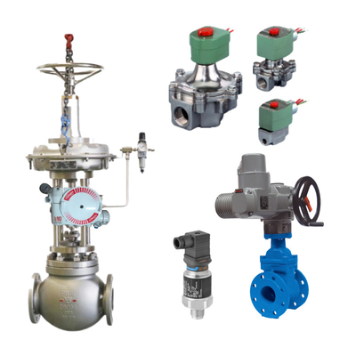 Válvula de controlo chinesa com Flowserve 3200MD Série Positioner Válvula Digital e ASCO Válvula Solenoide em estoque