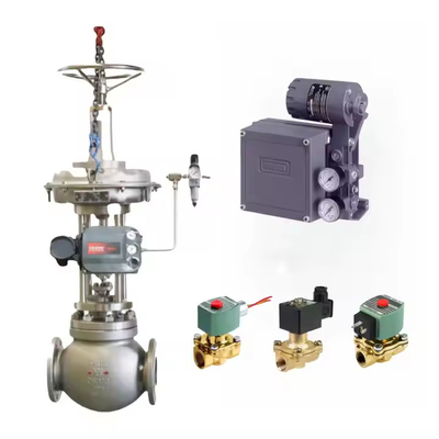 Válvula de solenoide ASCO com Emerson Fisher DVC6200 Dupla ação com feedback