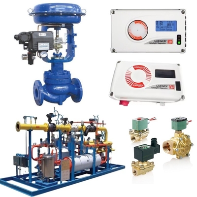 Válvula de controlo linear de 2 vias / 3 vias em corpo de aço inoxidável DN15 a DN600