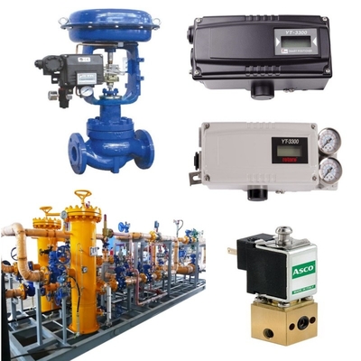 Áreas de pressão da válvula de controlo pneumático Azbil PN1.6MPa a 42MPa