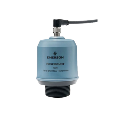 Unidade de tratamento de água montada em patins com Emerson Rosemount Modelo 1280 Radar sem contato Nível e fluxo
