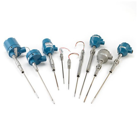 Skid montado com sensor de temperatura Rosemount 214C e EMERSON 148 248 644 648 Transmissor 114C Thermowell