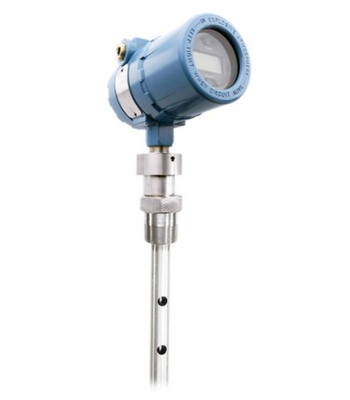 Sistema montado em patins com transmissor de nível de radar de onda guiada Fisher-Rosemount 3301