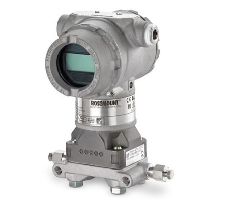 Deslizamento de controle de pressão / fluxo com transmissor de pressão Rosemount 3051N 3154N 3155N e manômetro Wika