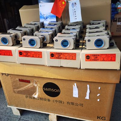 Samson Pneumatic Smart Positioner 3730-31001 com a válvula de válvula de borboleta e de solenoide de Asco