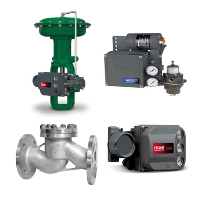 Válvula de controlo com Fisher 667/657 Actuador pneumático DVC6200/3582/3582I Válvula posicionador bracket e 67CFR-225 regulador de filtro