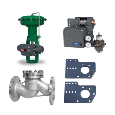 Válvula de controlo com Fisher 667/657 Actuador pneumático DVC6200/3582/3582I Válvula posicionador bracket e 67CFR-225 regulador de filtro