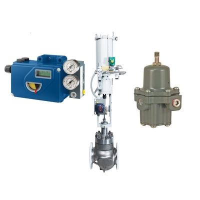 Válvulas de controlo chinesas de alta qualidade com Fisher 67CFR regulador de filtro e ASCO cinco posições válvula de solenoide de três vias Foxboro SRD991 posicionador de válvula