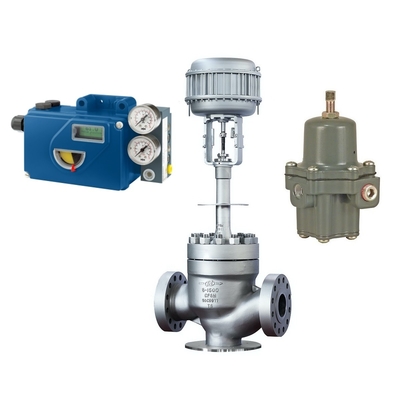 Válvulas de controlo chinesas de alta qualidade com Fisher 67CFR regulador de filtro e ASCO cinco posições válvula de solenoide de três vias Foxboro SRD991 posicionador de válvula