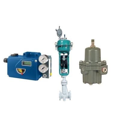 Válvulas de controlo chinesas de alta qualidade com Fisher 67CFR regulador de filtro e ASCO cinco posições válvula de solenoide de três vias Foxboro SRD991 posicionador de válvula