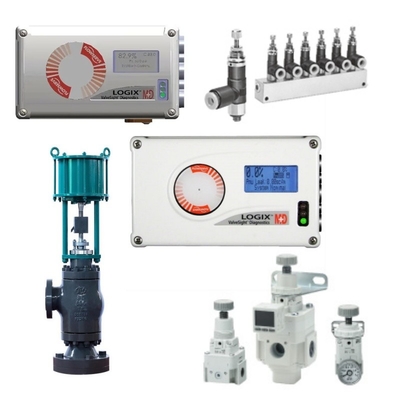 Válvula de controlo equipada com Flowserve Logix 520MD Smart Valve Positioner Bracket Pneumatic Actuator SMC Filter Pressure Reducing Valve