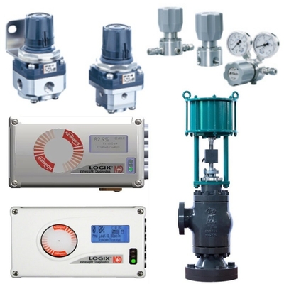 Válvula de controlo equipada com Flowserve Logix 520MD Smart Valve Positioner Bracket Pneumatic Actuator SMC Filter Pressure Reducing Valve