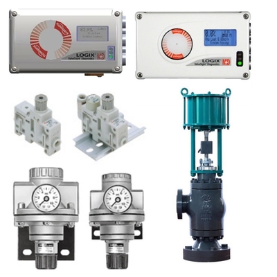 Válvula de controlo equipada com Flowserve Logix 520MD Smart Valve Positioner Bracket Pneumatic Actuator SMC Filter Pressure Reducing Valve