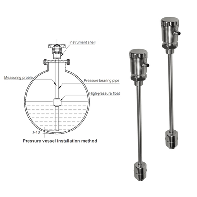 Transmissor de nível de aço inoxidável FeeJoy FJM-L Transmissor de nível magnetostrictivo para tanques de armazenamento