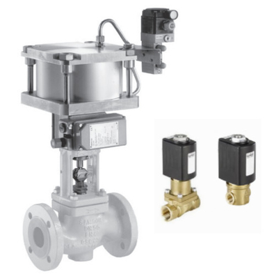 Acessórios de válvula de controlo FISHER DVC6200 Samson 4763 Spirax SP7 E Burkert Brass Solenoide Valve 6524 Com resistente a altas temperaturas 2/2-Way Diafragma