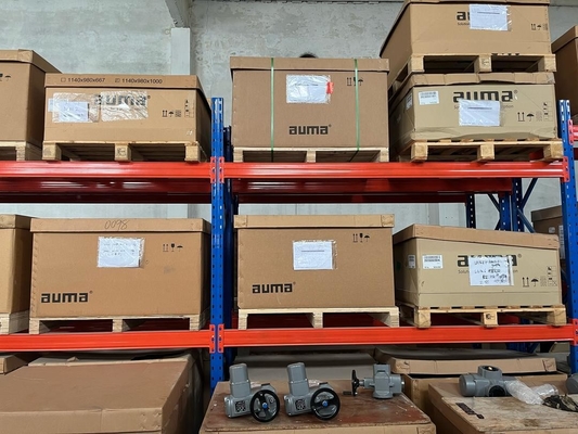 AUMA SA07.2 SA07.6 Atuador de válvulas elétricas de comando com caixa de velocidades GST e comando do atuador AM para controlo preciso