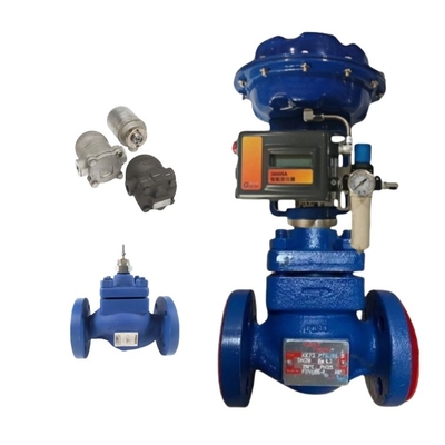 Valva de controlo Spirax Sarco KE73 com posicionador Fisher DVC2000 e armadilha de vapor com flange FT14/FT44/FTS14-10/TD32F DN40 Spirax Sarco
