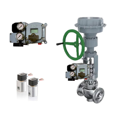 SVI1000/SVI2 e solenoide ASCO para válvula de esfera de controlo pneumático