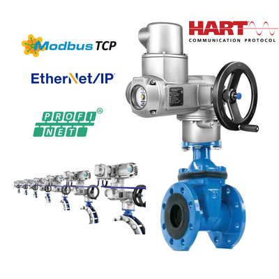 Válvulas elétricas com AUMA SQ10.2 e fixação de válvulas F10 F12 Auma SQ SQR Actuador elétrico de rotação parcial SQ10.2 SQ07.2 SQ12.2 SQ14.2 SQ05.2 Para serviço aberto e próximo