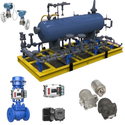 Spiraxsraco Steam Trap FT14 e Bithermo Pneumatic Control Valve com Rosemount Transmitter para sistema de vapor