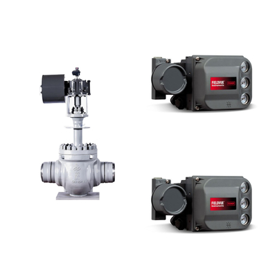 KTM EB1 OM-2 Floating Ball Valves Keystone Actuador Alimentado Fisher DVC6200 HC Posicionador de Ação Única para Skid montado