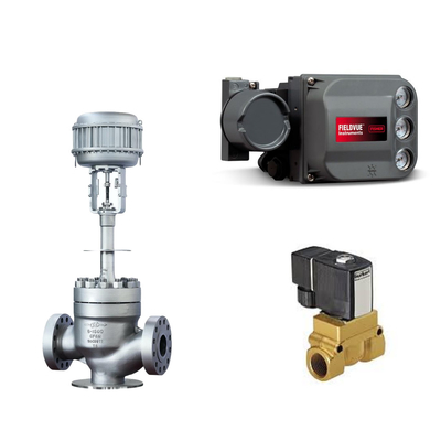 KTM EB1 OM-2 Floating Ball Valves Keystone Actuador Alimentado Fisher DVC6200 HC Posicionador de Ação Única para Skid montado