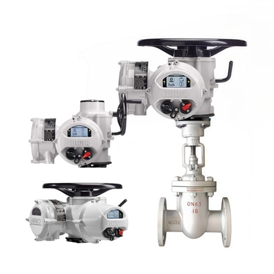 Fornecedor de estoque Válvula de parada de porta de atuador elétrico e atuadores elétricos inteligentes inteligentes de várias voltas preço para petroquímicos