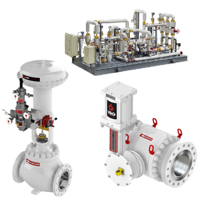 VRG Válvulas de controlo pneumáticas Válvula de controlo rotativa linear Fisher DVC6200 Posicionador de válvulas para aplicações de controlo de gás natural
