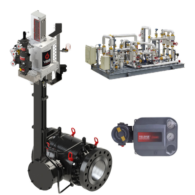 VRG Pacotes de válvulas de controlo rotativas de válvulas modulares e personalizadas de posicionamento de gases Controladores pilotos para a indústria de controlo de gás natural