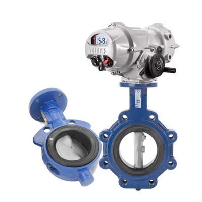 Valvas de controlo eléctricas com válvula de borboleta Keystone F990/F920 com atuador eléctrico de rotor IQ3