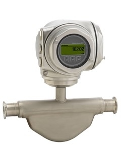 Medidor de fluxo de massa de Coriolis de faixa média Líquidos Gás Prolina Promass E 300 Endress+Hauser Medidor de fluxo digital de Coriolis