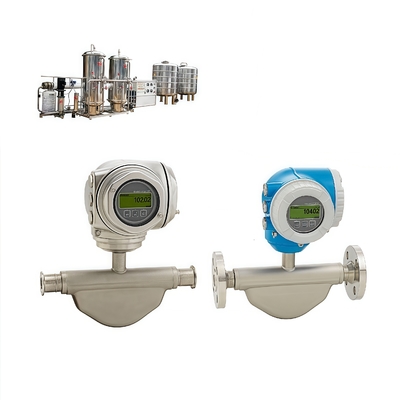 Medidor de fluxo de massa de Coriolis de faixa média Líquidos Gás Prolina Promass E 300 Endress+Hauser Medidor de fluxo digital de Coriolis