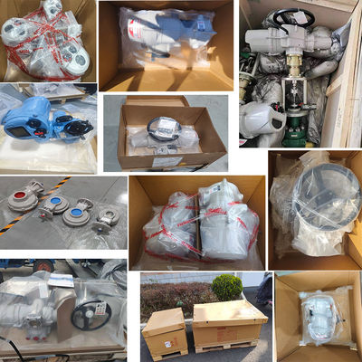 Válvula borboleta chinesa de grande diâmetro com Atuador Elétrico Rotork IQ3 e Caixa de Engrenagens IB