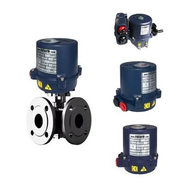 Válvula de controlo de marca chinesa Válvula de esfera com atuador de rotor ROM elétrico