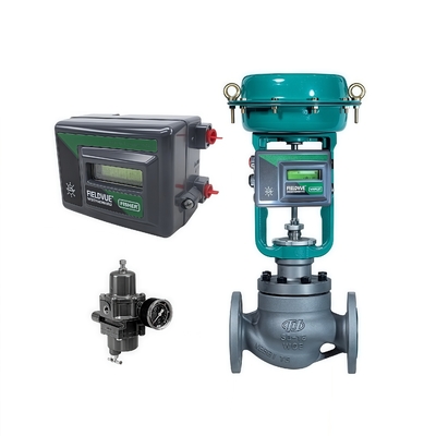 Válvula de controle de diafragma pneumática de alta temperatura Fisher DVC2000