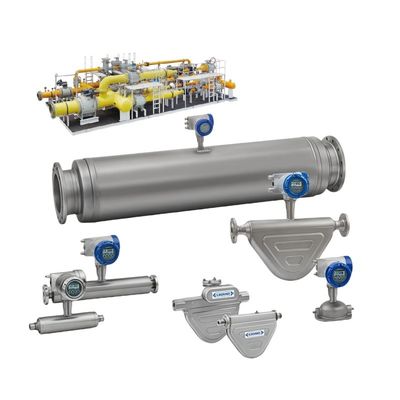Fornecedor Instrumentos de Automatização Industrial Medidor de caudal de Krohne OPTIMASS 6400 Tubos Doppel-Right Coriolis Medidores de caudal de massa