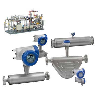 Fornecedor Instrumentos de Automatização Industrial Medidor de caudal de Krohne OPTIMASS 6400 Tubos Doppel-Right Coriolis Medidores de caudal de massa