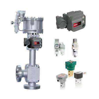 Válvulas de controlo de alta pressão chinesas com DVC6200 SIS Fisher Valve Positioner SMC AW30 Regulador de filtros ASCO 8327 Válvula solenoide