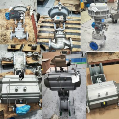 Positioner da válvula de controle com o impulsionador de volume pneumático de Samson 3755 e o KOSO EPA800