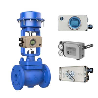Válvula Esférica Pneumática de Controle Light Bule, Válvula Spirax Sarco e Posicionador de Válvula de Controle Samson 3730-3/4763/3725